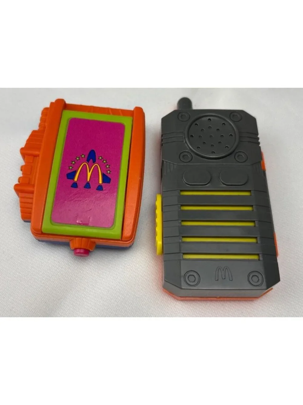 Space-Themed McDonalds Happy Meal Kids Toy Communicator Loose 1994 Orange/Gray